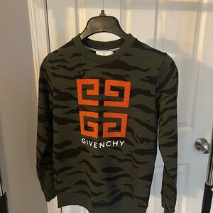 Givenchy Olive Green & Orange Sweater